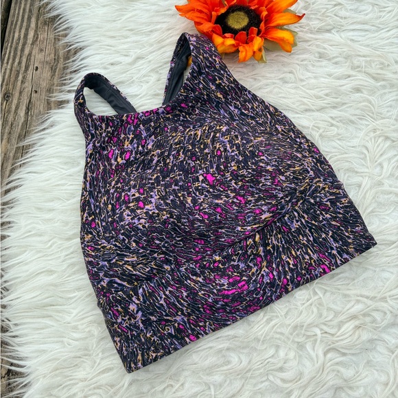 Like new Lululemon wunder under long line bra/medium support C/D cups - Picture 4 of 6